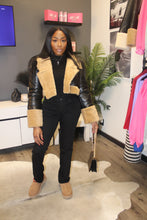 Load image into Gallery viewer, Leather Teddy Crop
